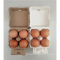 Disposable waterproof Pulp egg tray chicken egg cartons 8 packers big size chicken egg packing box